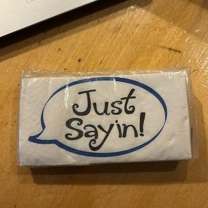 Swankie Hankies “just saying” travel size 10 ply tissues 3ply -Brand new!